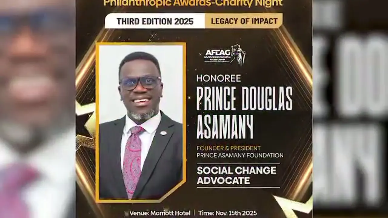 Prince Douglas Asamany honored as AFLAG Social Change Advocate, award night highlights